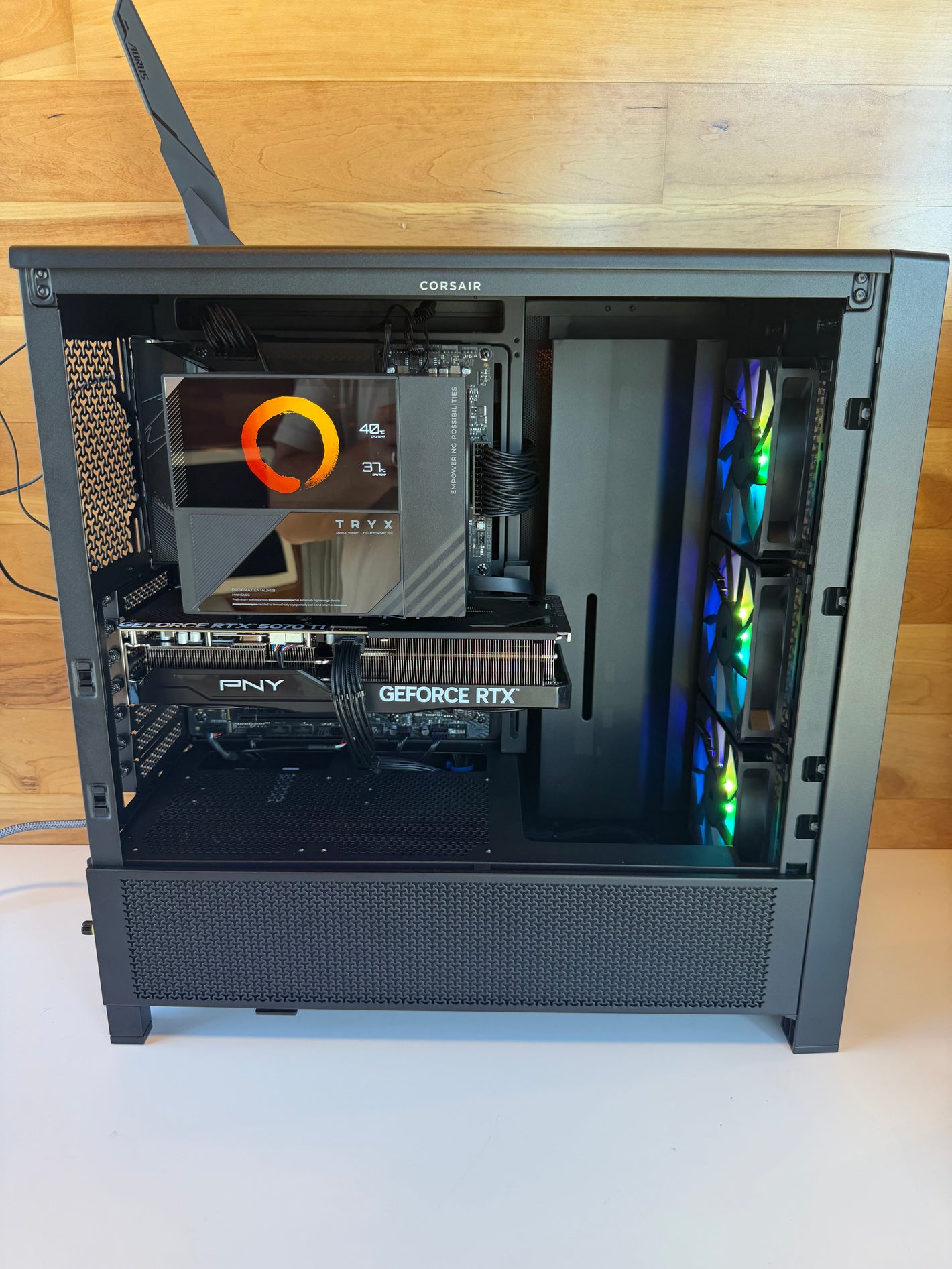 New Custom PC | AMD Ryzen 7 9850X3D 4.7GHz | 48GB DDR5 RAM | 1TB NVMe SSD | 16GB NVIDIA RTX 5070Ti | Air Cooled with Customizable LCD | 850W Gold PSU | Windows 11 Pro
